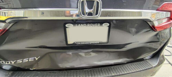 honda odyssey bumper damage
